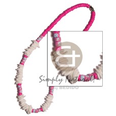 white rose with pink 4 5mm coco Pokalet.