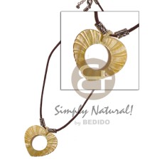 heart wheel mother of pearl shell (MOP) with groove 40mm on