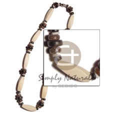 bleach twisted wood beads with 4 5mm coco