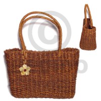pandan rope bag medium 9 .5x 4