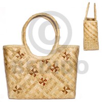 pandan with patching bag large 11x5x9 in 