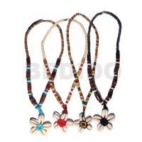 24 pcs 4 5 coco pokalet sigay flower shells pendants 6 pcs each in 4 different color wholesale lot