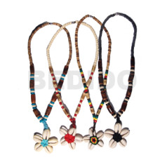 24 pcs 4 5 coco pokalet sigay flower shells pendants 6 pcs each in 4 different color wholesale lot